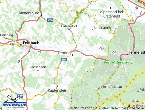 Mapa MICHELIN Fehring - ViaMichelin
