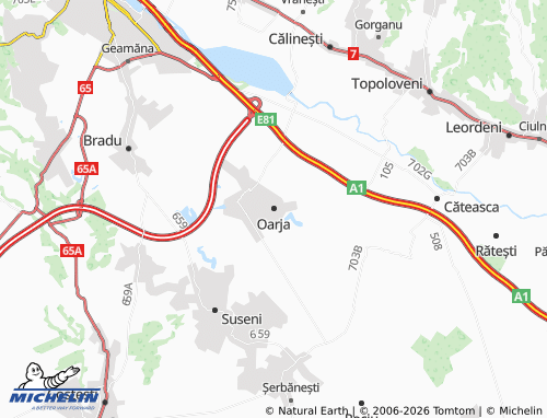 Carte MICHELIN Oarja - ViaMichelin
