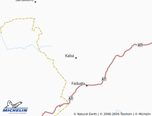 Mappa MICHELIN Kaba - ViaMichelin
