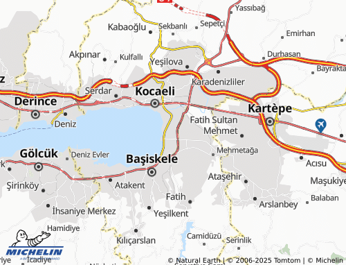 MICHELIN Sanayi map - ViaMichelin