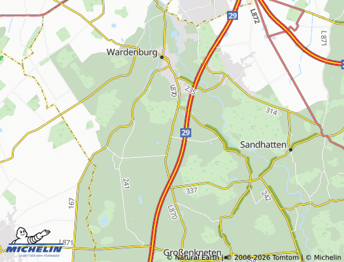 MICHELIN Tüdick map - ViaMichelin