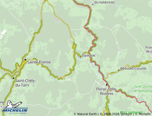 Mappa MICHELIN Quézac - ViaMichelin