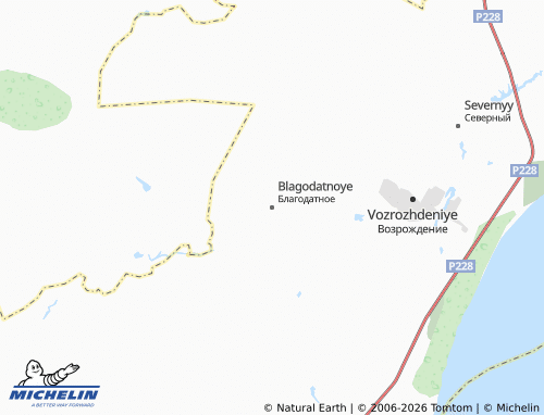 MICHELIN-Landkarte Blagodatnoye - ViaMichelin