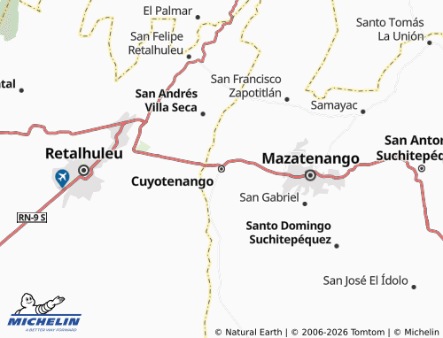 MICHELIN-Landkarte Cuyotenango - ViaMichelin