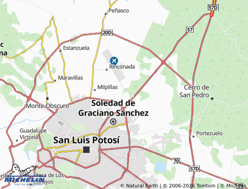 MICHELIN Rancho Nuevo map - ViaMichelin