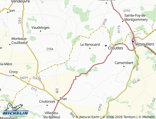 MICHELIN Saint-Gervais-des-Sablons map - ViaMichelin