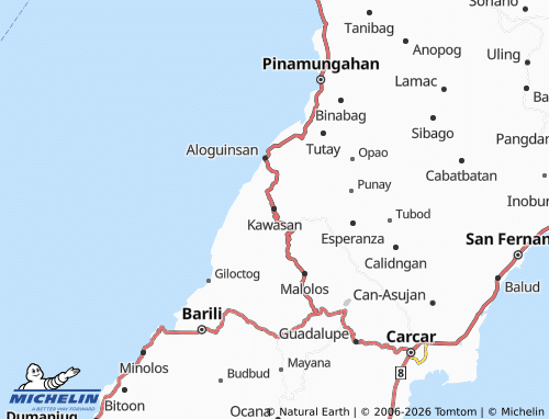 MICHELIN Kawasan map - ViaMichelin
