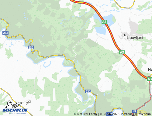Mapa MICHELIN Trebež - ViaMichelin