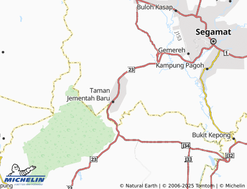 MICHELIN Taman Seri Jementah Baru map - ViaMichelin