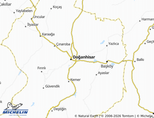 MICHELIN Yenice map - ViaMichelin