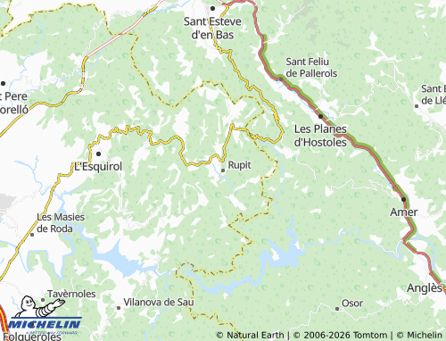 Carte MICHELIN Rupit i Pruit - ViaMichelin