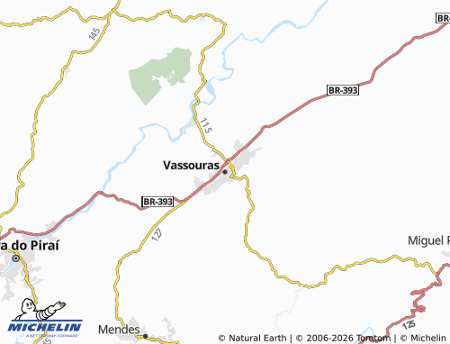 Mapa MICHELIN Vassouras - ViaMichelin