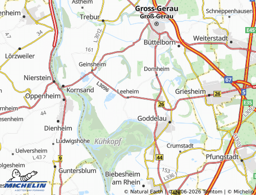 MICHELIN Leeheim map - ViaMichelin