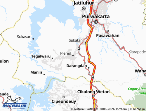 MICHELIN Plered map - ViaMichelin