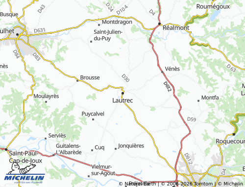 Mappa MICHELIN Lautrec - ViaMichelin
