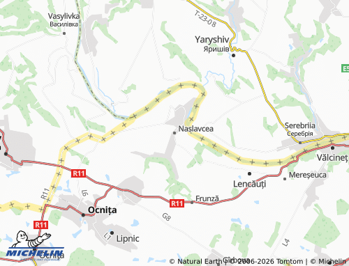 MICHELIN Naslavcea map - ViaMichelin