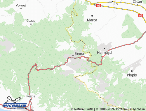 Mappa MICHELIN Șinteu - ViaMichelin