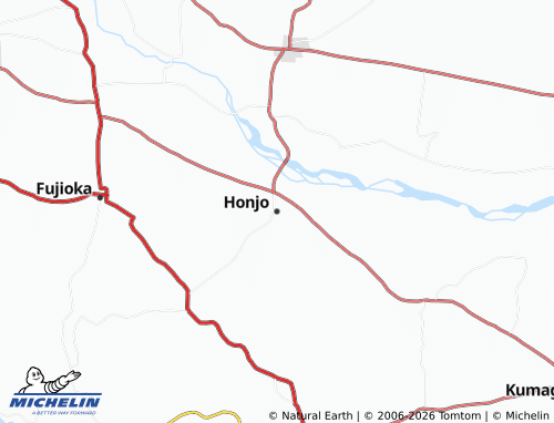 MICHELIN-Landkarte Honjo - ViaMichelin
