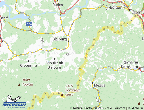 MICHELIN Loibach map - ViaMichelin