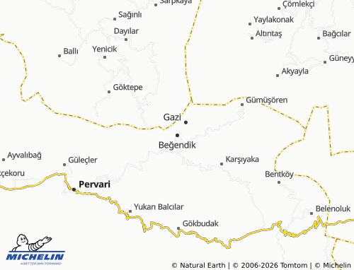 Mapa MICHELIN Beğendik - ViaMichelin