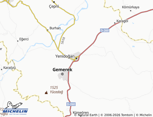 MICHELIN-Landkarte Yenidoğan - ViaMichelin