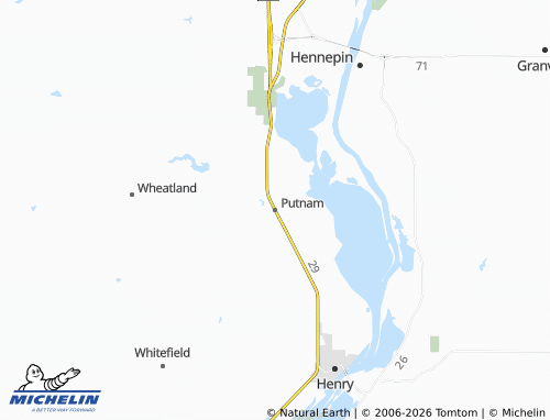 Carte MICHELIN Putnam - ViaMichelin