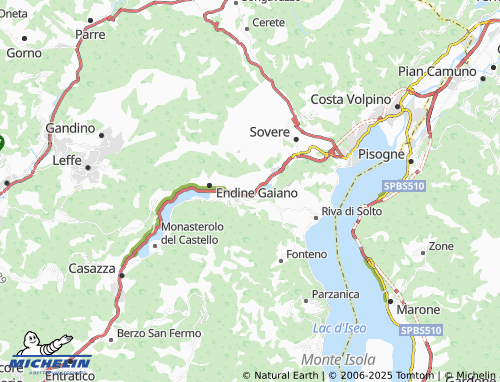 MICHELIN Piangaiano map - ViaMichelin