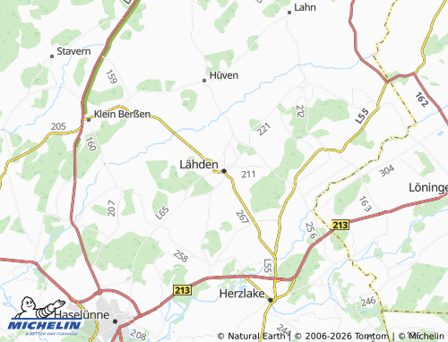 MICHELIN Lähden map - ViaMichelin