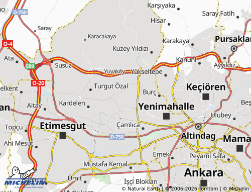 MICHELIN Serhat map - ViaMichelin