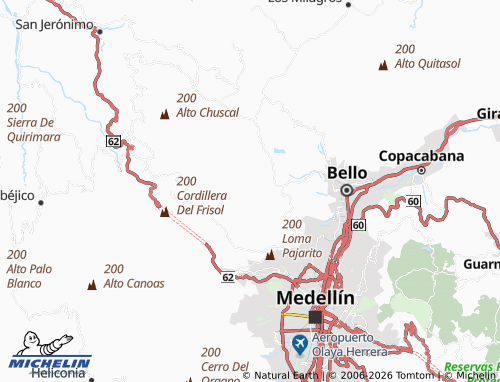 Carte MICHELIN Sabanalarga - ViaMichelin
