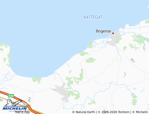 MICHELIN-Landkarte Skåstrup Strand - ViaMichelin