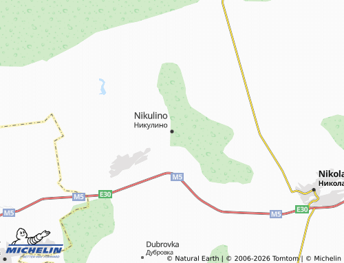 MICHELIN-Landkarte Nikulino - ViaMichelin
