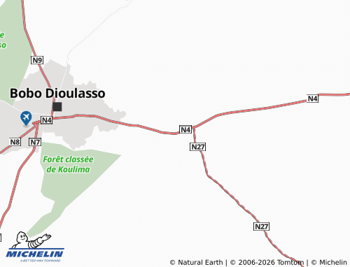 MICHELIN Zonesso map - ViaMichelin