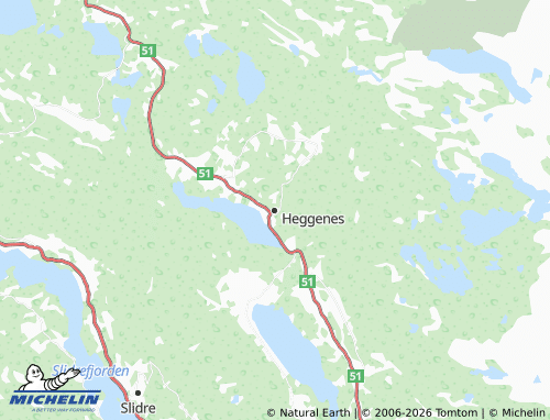MICHELIN-Landkarte Heggenes - ViaMichelin