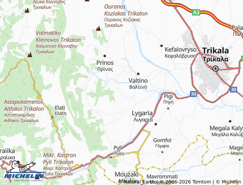 MICHELIN Eleftherochori map - ViaMichelin