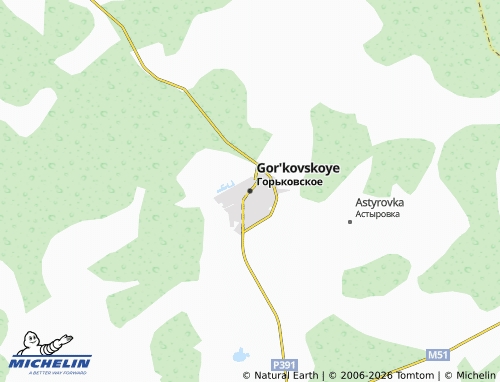 MICHELIN-Landkarte Gor'kovskoye - ViaMichelin