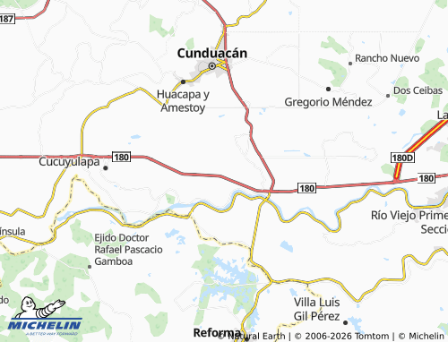 MICHELIN Plátano y Cacao Cuarta Sección map - ViaMichelin