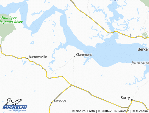 Mappa MICHELIN Claremont - ViaMichelin