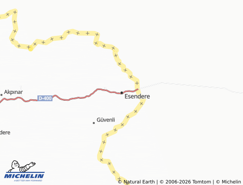 MICHELIN Esendere map - ViaMichelin