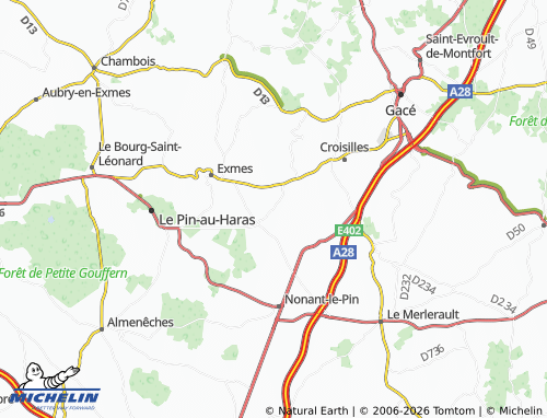 MICHELIN Ginai map - ViaMichelin