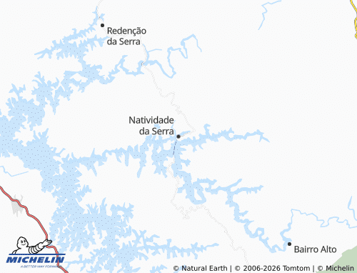 Mapa MICHELIN Natividade da Serra - ViaMichelin
