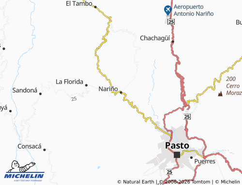Mapa MICHELIN Nariño - ViaMichelin
