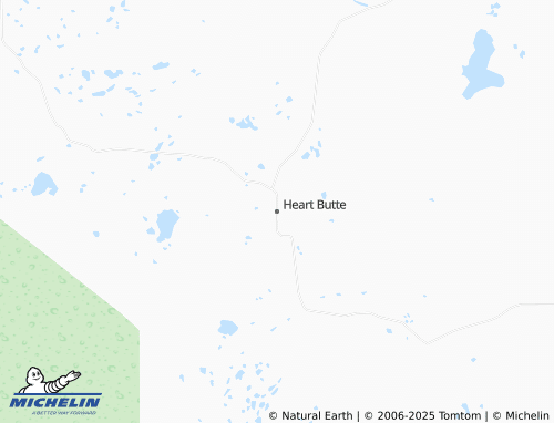 MICHELIN Heart Butte map - ViaMichelin