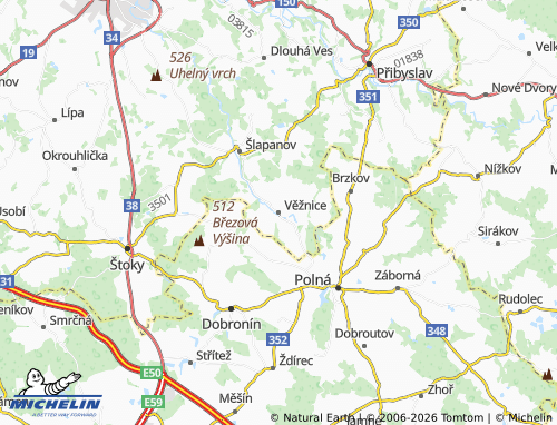 Mappa MICHELIN Věžnice - ViaMichelin