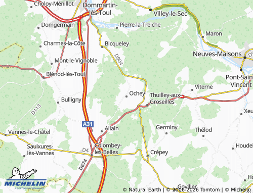 MICHELIN Ochey map - ViaMichelin