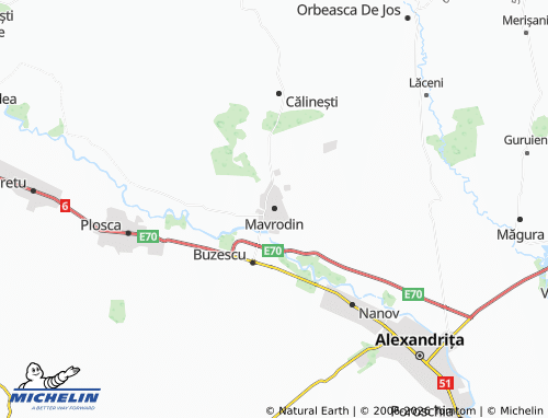MICHELIN Mavrodin map - ViaMichelin