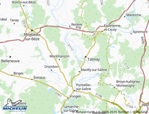 Mappa MICHELIN Saint-Sauveur - ViaMichelin