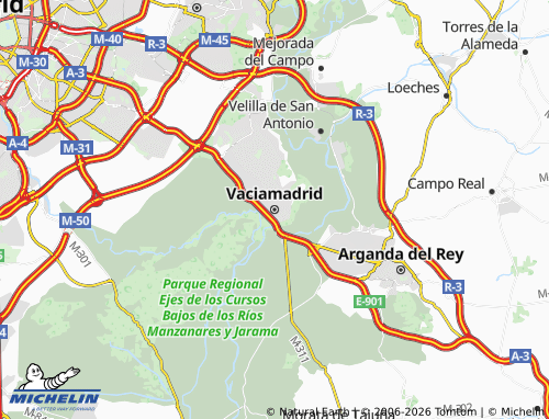 Mapa MICHELIN Vaciamadrid - ViaMichelin