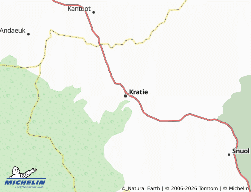 Mappa MICHELIN Kratie - ViaMichelin