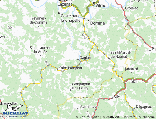 Mapa MICHELIN Daglan - ViaMichelin